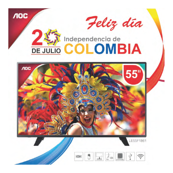 Pieza promocional AOC